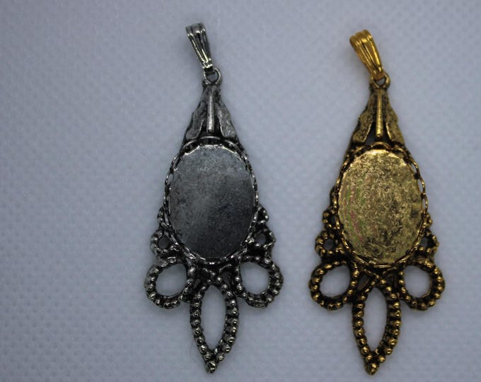 Pendant f0r 13 x 18 mm stone - Pack of 3