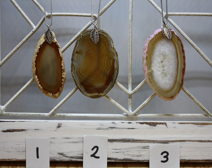 Pendant - Natural Agate Slice