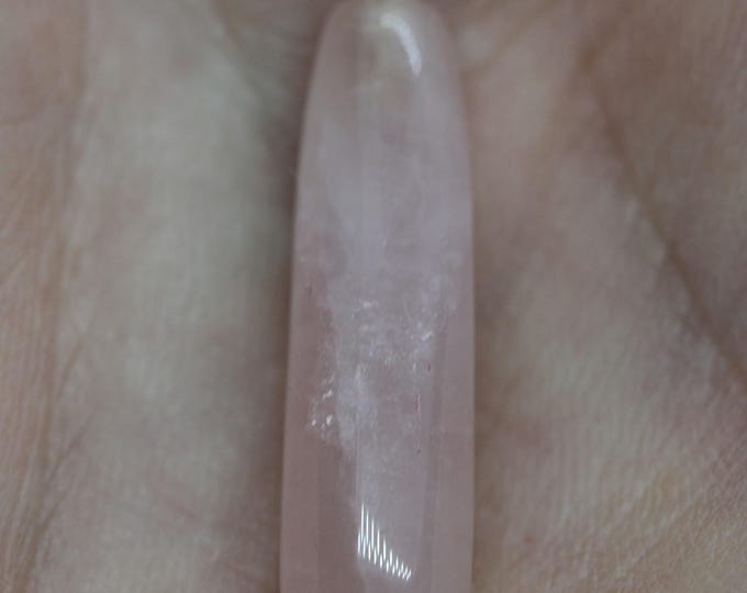 Rounded Rose Quartz Drops Pendants - Package of 12