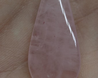 Flat Rose Quartz Drops Pendants - Package of 12