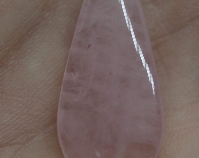 Flat Rose Quartz Drops Pendants - Package of 12