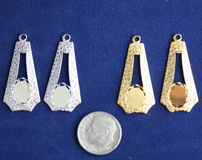 Drop Pendant - Available in Gold or Silver - Pack of 4