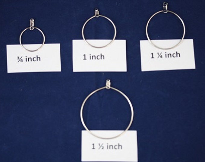 Wire Loops Nickle Plated (Pkg of 12) - Available in 4 sizes