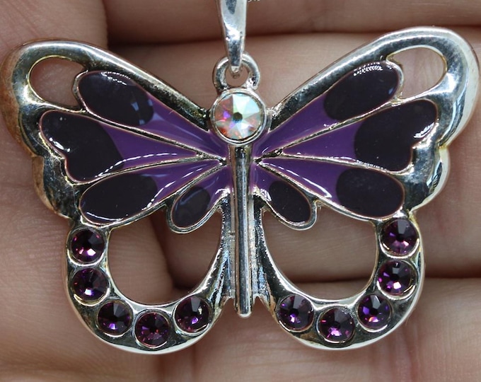 Swarovski Crystal Butterfly Necklace - Item 1740