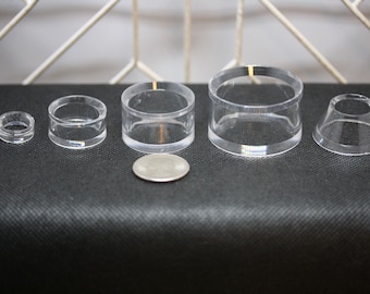 Lucite Ring Stands for Eggs or Spheres
