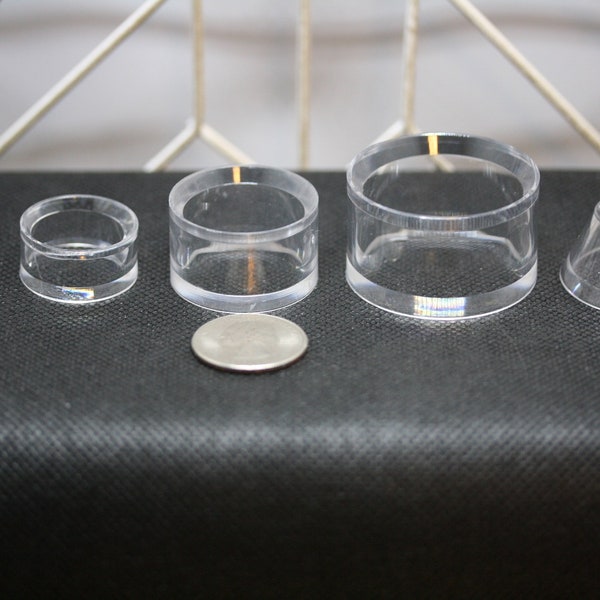 Lucite Ring Stands for Eggs or Spheres