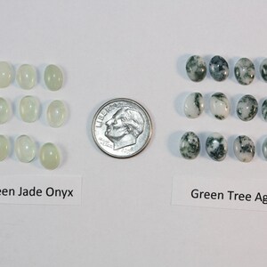 6 x 8 mm Cabochons Package of 12 Gemstones image 1