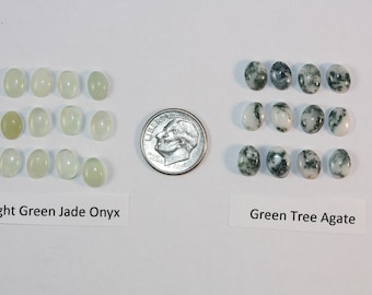 6 x 8 mm Cabochons - Package of 12 Gemstones