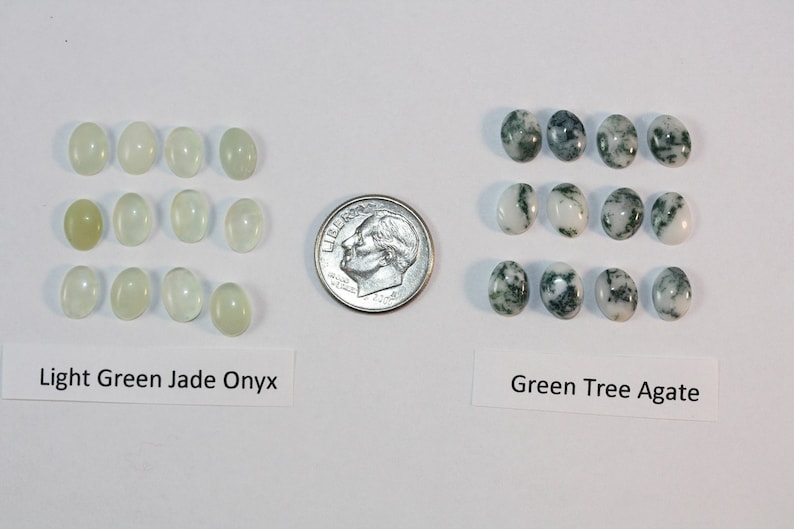 6 x 8 mm Cabochons Package of 12 Gemstones image 1