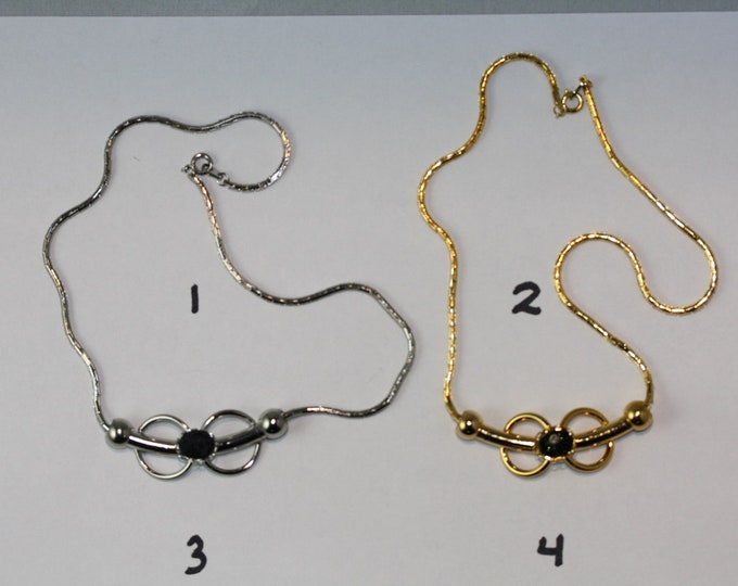 Pretzel Pendant with Chain - Available in Gold or Silver Plate