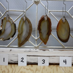 Pendant - Natural Agate Slice