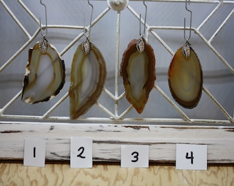 Pendant - Natural Agate Slice