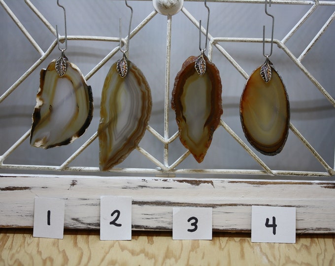 Pendant - Natural Agate Slice