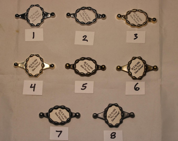 Screw Mounts for Belt Buckles, 22x30 MM