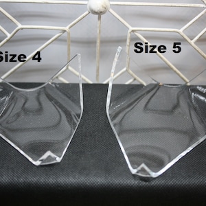 Lucite Geode Triangles (Large Sizes)