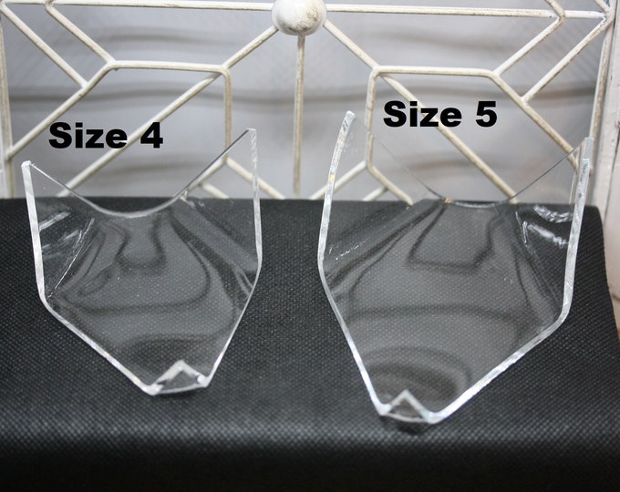 Lucite Geode Triangles (Large Sizes)