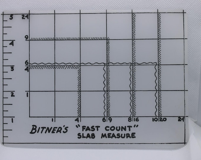 Bitner's "Fast Count" Slab Measure template