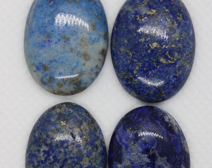 18 x 25 mm Lapis Cabochons - Package of 4 stones
