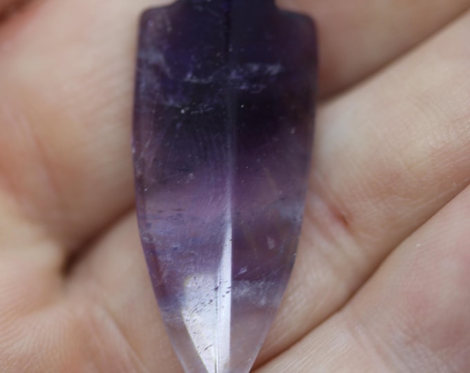 Amethyst Spearpoint Pendants