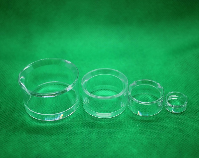 Lucite Ring Stands for Eggs or Spheres - Set of 4