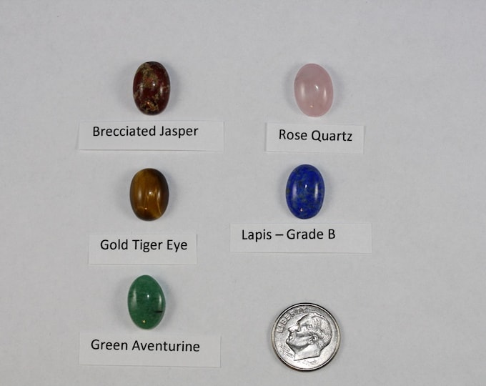 10 x 14 mm Cabochons - Package of 10 Gemstones