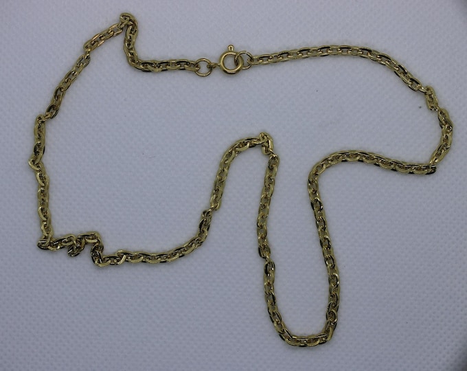 3mm 18 inch Cable Necklace Chains - PK of 6 - Gold Plated