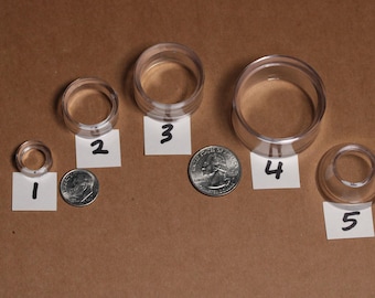 Lucite Ring Stands for Eggs or Spheres