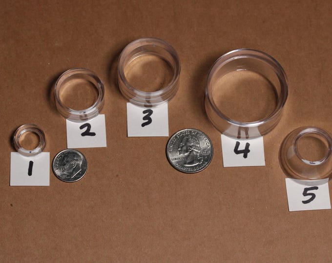 Lucite Ring Stands for Eggs or Spheres