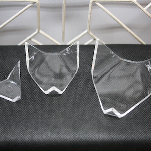 Lucite Geode Triangles