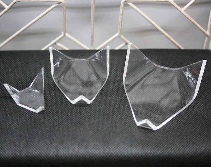 Lucite Geode Triangles