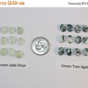 6 x 8 mm Cabochons Package of 12 Gemstones image 2