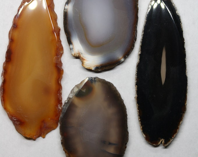 Polished Agate Natural Slab for Necklace or Jewelry Use
