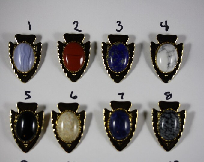 Gold Plated Arrowhead Bolo Slide