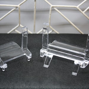 Lucite Miniature Slab Easels