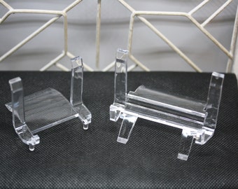 Lucite Miniature Slab Easels