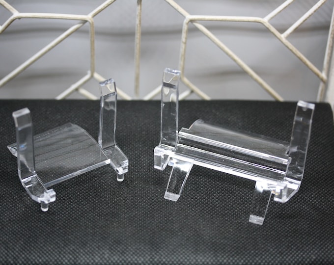 Lucite Miniature Slab Easels