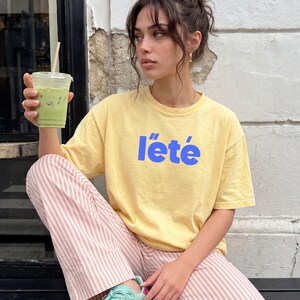 L'Été Summer Shirt, Comfort Colors 1717 Tee, French Summer T-Shirt, Colorful Vacation Shirt, Beach Vacation Tee, Retro Summer Top