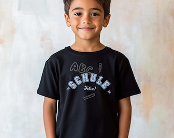 Einschulung 2026 T-shirt Kinder personalisiert mit Name, Schulanfang Shirt 2026, Kinder Shirt Schule, College Stil, Back to School unisex