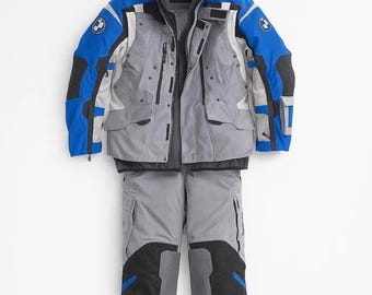 Traje de moto BMW Motorrad GS Rallye impermeable hecho a mano / Traje de turismo de malla / Traje de aventura transpirable para motociclistas / El mejor regalo para él