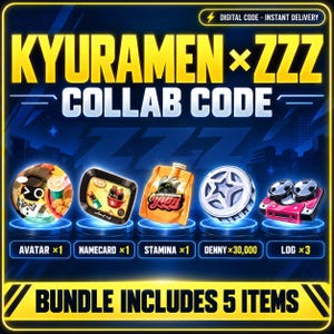 Zenless Zone Zero × KYURAMEN コラボレーション 引き換えコード | Crispyboo アバター + 名刺 | グローバルサーバー | デジタル配信