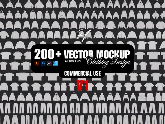 200+ Vector Clothing Mockup Streetwear Design, Techpack Mockup, Streetwear Mockup, Apparel Mockup, Clothing Mockup Pack, Techpack Design
