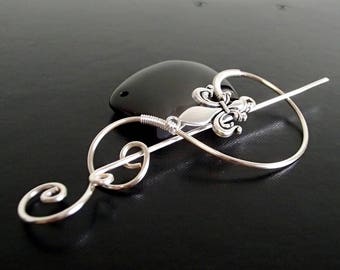 Anker, Brosche, Schal, Schal Pin, Pullover Brosche, Haarschmuck, das Stricken Zubehör, Silberdraht Stift