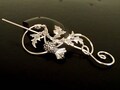 Scottish Thistle Brooch pin, Shawl Pin, Scarf Pin, Sweater Brooch, Knitting Accessories, Silver Wire pin product logo