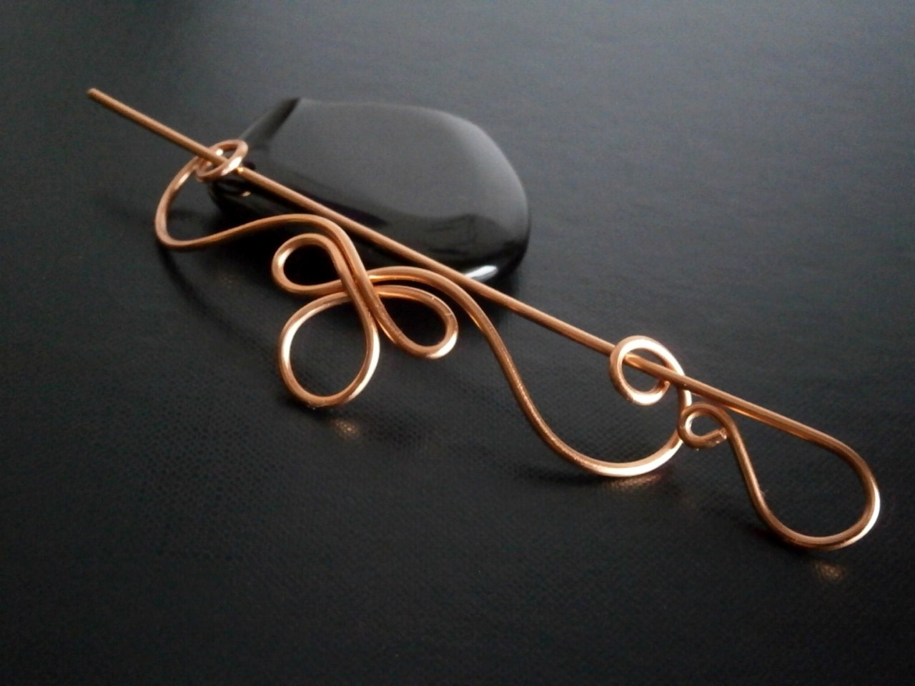 ansulen Celtic Shawl Pin Copper Scarf Pin Sweater Brooch Scarf Brooch Metal Scarf Pin Metal Shawl Pin Fashion Accessories Handmade Jewelry