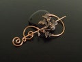 Scottish Thistle Copper Wire Brooch Pin: Shawl or Scarf Pin product logo