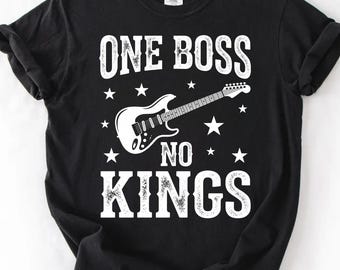 One Boss No Kings Comfort Colors® T-Shirt, Political Freedom Statement Gift, Anti Monarchy Graphic Tee
