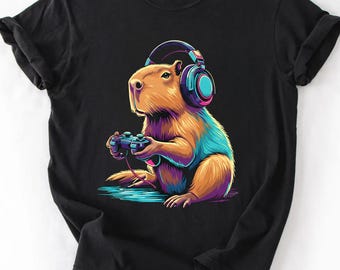 Comfort Colors®  Capybara Gamer Funny Video Game Tee