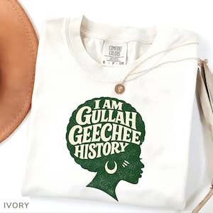 Afro Heritage Gullah Geechee Pride Comfort Colors® T-Shirt, African Heritage Shirt, Culture Roots Tee, Black History Gift