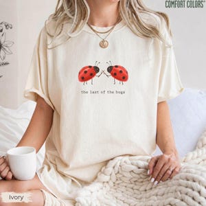 Vintage Dancing Ladybug Comfort Colors® Shirt, Funny Bug Club Graphic Tee, Retro Insect Lover Outfit, Cute Nature Gift for Her