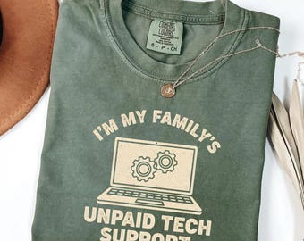 Comfort Colors® Funny Tech Lover Graphic Tee Computer Geek Nerd Engineer T-Shirt, Coding Humor Gift, Programmer IT Specialist Graphic Tee